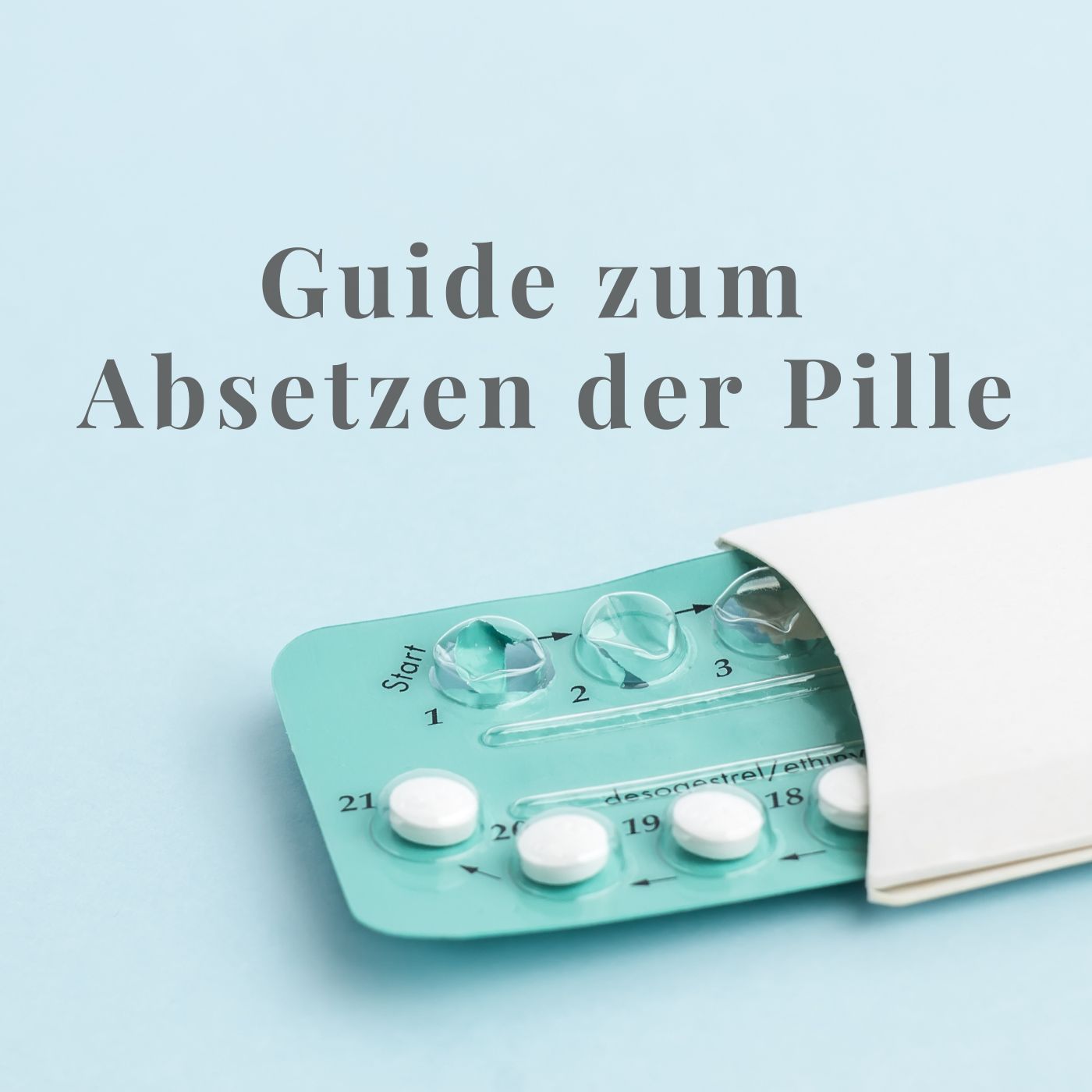 Titelbild des fenou Artikels "Guide zum Absetzen der Pille" mit einer abgebildeten Pillenpackung.
Pille absetzen, pille absetzen nebenwirkungen, wie setze ich die pille ab