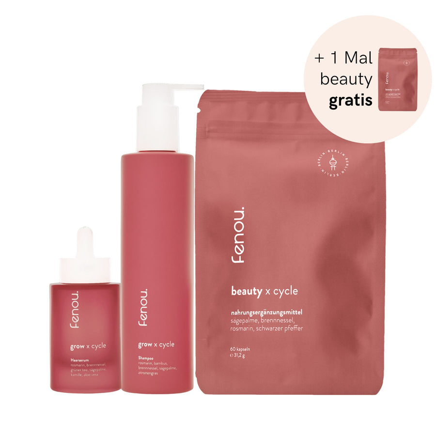 grow hair bundle von fenou mit grow x cycle und beauty x cycle